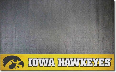FANMATS - 12120 NCAA University of Iowa Hawkeyes سجادة شواء من الفينيل، أسود، 26 بوصة × 42 بوصة in Saudi Arabia