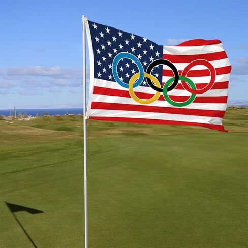 OlympicDecoration Flag 3x5Ft USA Rcing Flag with 2 Brass Grommets for International Sport Gamers Fans Outdoor Hanging Indoor Living Room Home Decor in Saudi Arabia