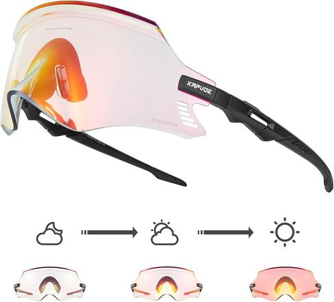 KAPVOE Photochromic Cycling Glasses Men Mountain Bike Sunglasses Women MTB Riding Glasses Motorcycle Goggles Clear Glasses in Saudi Arabia