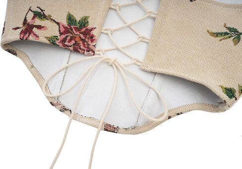 YUNAR المرأة خمر الفراشة الفيكتورية طباعة عصر النهضة تنحنح كورسيه فوقي للنساء in Kuwait