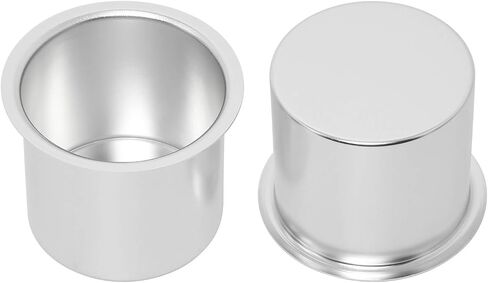 Amarine Made 10 Pack of Aluminum Drop-in Cup Holder, Poker Tables Cup Holder for Table,Boat,Camper, Jumbo Drink Cup Holders, Game Table Cup Holder Insert (Black) in Saudi Arabia