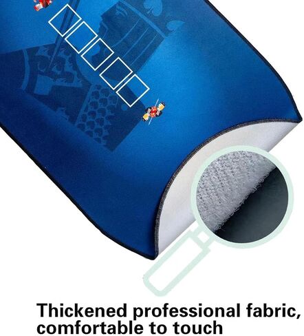 72X 36 Inches Texas Hold'em/Blackjack Professional Poker and Gambling Tablecloth, 100% Durable Fabric Felt, Dustproof and Waterproof, Washable and Ironable (Blue/KingOval) in Saudi Arabia