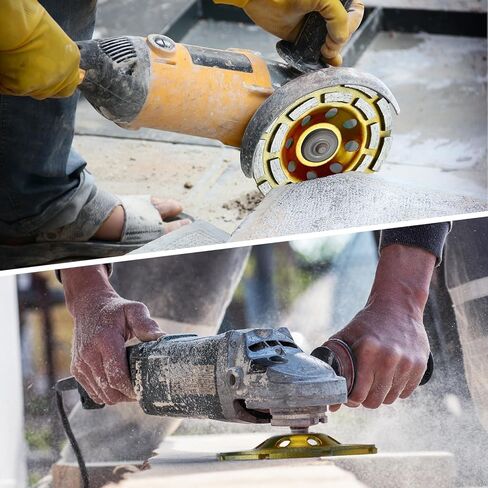 Diamond Concrete Grinding Wheel 4 1/2 inch for Polishing and Cleaning Stone Concrete Surface, Cement, Marble, Rock, Granite, and Thinset Removing, 18 Segment Angle Grinder Wheels Cup 7/8" Arbor Hole in Saudi Arabia
