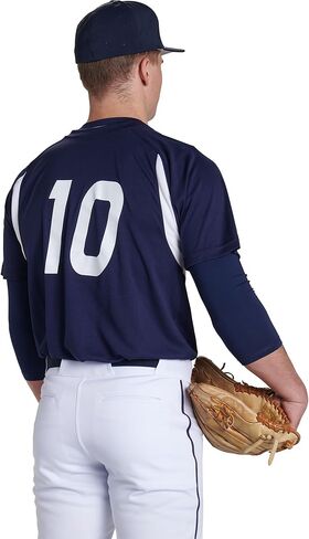 CHAMPRO Men's Clean Up 2-Button Baseball/Softball Jersey in Saudi Arabia