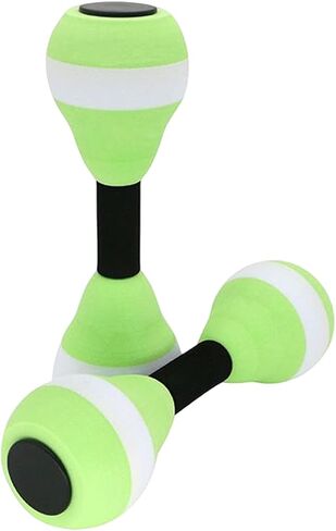 Aquatic Exercise Dumbbells Set of 2, Water Weight Dumbells Aerobic Exercise Foam Dumbbell Pool Resistance, Water Aqua Fitness Barbells Hand Bar Exercises Equipment for Weight Loss,Pink in Saudi Arabia