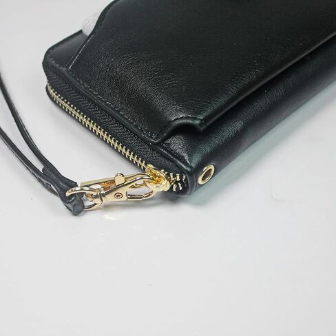 محفظة معصم نسائية من Heaye مع حامل للهاتف الخلوي بسحاب حول المحفظة من البولي يوريثان باللون البني الفهد in Kuwait