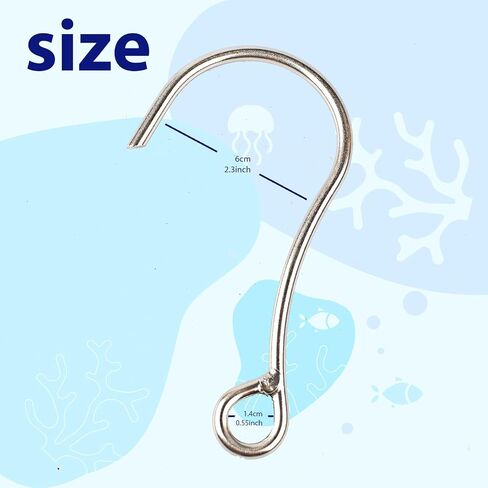 316 Diving Single Hook Lost Reef Hook Diving Stainless Steel s Hooks Metal s Hooks Scuba Diving Reef Hook Grappling Hook Anti- Equipment Steel Scuba Diving Hooks 1PC in Saudi Arabia