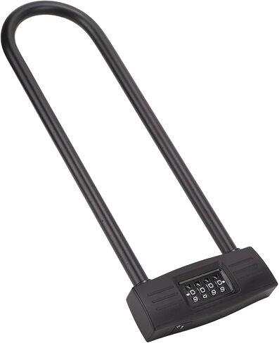 Bike U Lock, Lengthen 4 Digit Combination Resettable Padlock, Sturdy And , Suitable for , Electric Scooter in Saudi Arabia