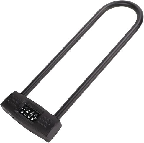 Bike U Lock, Lengthen 4 Digit Combination Resettable Padlock, Sturdy And , Suitable for , Electric Scooter in Saudi Arabia