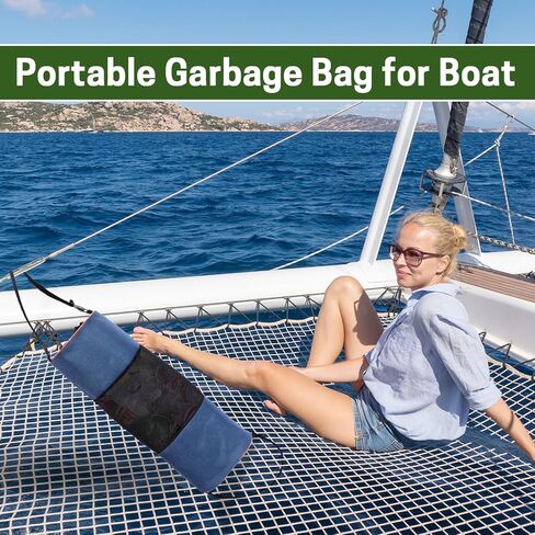 Boat Trash Bag, Reusable Mesh Trash Can, Portable Garbage Bag for Boat, Storage Accessories of Boat in Saudi Arabia