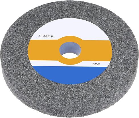 Bench Grinding Wheel 8 Inch 60 Grit 1" Thickness 1-1/4 Inch Arbor Aluminum Oxide Grinding Wheel Grinding and Cutting Grinder Wheel for Cars Ships Machinery, Grey in Saudi Arabia