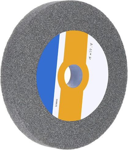Bench Grinding Wheel 8 Inch 60 Grit 1" Thickness 1-1/4 Inch Arbor Aluminum Oxide Grinding Wheel Grinding and Cutting Grinder Wheel for Cars Ships Machinery, Grey in Saudi Arabia
