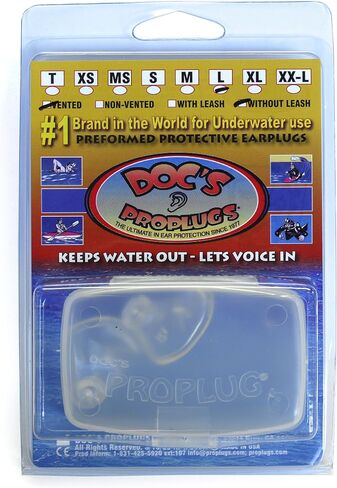 سدادات أذن احترافية كبيرة الحجم مزودة بفتحات تهوية من دوك مع سلسلة in Kuwait