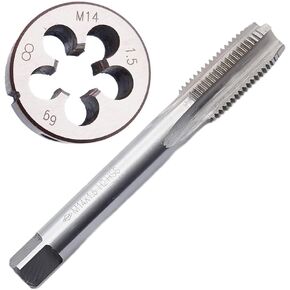 Metric Tap and Die Set M18 x 1.5mm HSS Machine Thread Tap and Alloy Steel Round Die Right Hand…