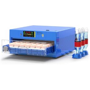 256 Eggs Incubator, Automatic Dual Power Supply Incubator with Auto Egg Turner & Temperature Control Ventilation and Egg Candler, Poultry Hatching Incubator for Chicken Duck Goose Quail Bird