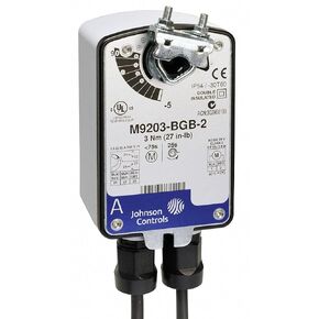 Johnson Controls M9220-HGA-3 M9220 Series Electric Spring-Return Actuator, Proportional with Adjustable Zero and Span, 24 Vac
