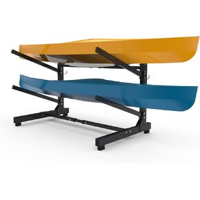 Kayak Stand for 2/3, Small Portable Racks for Kayaks,kayak racks for outdoor storage, Aluminum Standing Rack for Canoe Boat Surfboard Indoor Outdoor-300lb Capacity