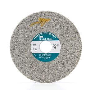 Scotch-Brite(TM) EXL Deburring Wheel, Silicon Carbide, 3000 rpm, 12 Diameter x 1 Width, 5 Arbor, 8S Fine Grit (Pack of 1)