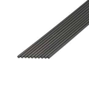 Fielect 5mm Carbon Fiber Rod for RC Airplane Matte Pole Length 200mm 7.8 inch 10pcs