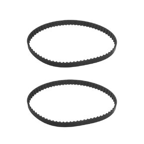 SING F LTD 2pcs 130XL 037 Timing Belt 65 Teeth 10mm Width Rubber Geared Cogged Belt Industrial Toothed Drive Belt 330mm Mechanical Replacement Belts Black