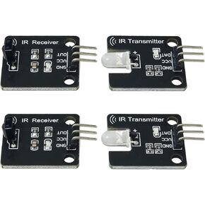Digital 38khz Ir Receiver Ir Transmitter Sensor Module Kit FMHXG 2PCS Digital 38khz Ir Receiver Sensor Module + 2PCS 38khz Ir Transmitter Sensor Module Kit for Electronic Building Block
