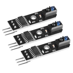 3Pcs 1 Channel Infrared Reflection, Ir Reflectance Sensor Tracking Sensor Module Tcrt5000 Tracking Sensor Module Smart Car BlackWhite Line Detection