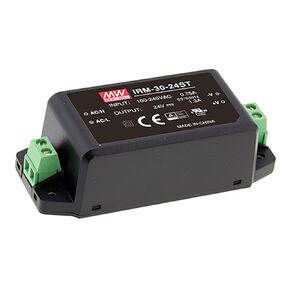 MEAN WELL IRM-30-24ST Miniature AC-DC Module Type Power Supply 24 Volts 1.3 Amps 31.2 Watts Screw Terminal IO