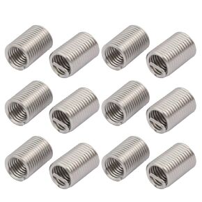 uxcell #10-32x0.57 304 Stainless Steel Helical Coil Wire Thread Insert 12pcs