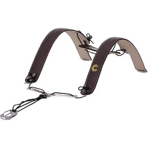 Ciel Saxophone Alto Tenor Smart Neck Strap_ Artificial Leather_ Deep Brown