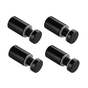 Sign Standoffs, Solid Aluminum 3/4"x 1"Sign Standoffs Screws, Sign Standoffs Mounting Hardware for Glass, Acrylic Panel,Pack of 4
