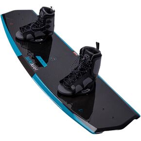 Hyperlite State Jr. Kids Wakeboard 125 مع روابط ريمكس أسود/أزرق (4-8) in Saudi Arabia