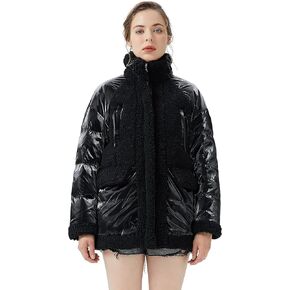 Orolay Women's Hooded Down Jacket Thickened Winter Puffer Jacket Long-sleeve Warm Coat with Detachable Vest