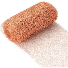 بكرة شبكية نحاسية مقاس 5 بوصات × 19 قدمًا، شبكة سلكية منسوجة من النحاس النقي بنسبة 100%، لفافة شبكية نحاسية مقاومة للصدأ للقوارض، طبقة مزدوجة من نسيج شبكي نحاسي حشو فتحة الصوف لمنزل الحديقة، مثالية للتقطير in Kuwait