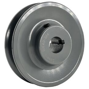 BK40-3/4 Single Groove Fixed Bore V Belt Pulley,3/4 inch bore,3.95 inch Outside Dia,V-Belt Sheave Cast Iron for A AX B BX 4L 5L V-Belts
