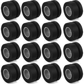 24 Rolls 30 ft Black Lacrosse Tape 1''/0.5'' Hockey Stick Tape Adhesive Shin Pad Tape Lacrosse Wraps Athletic Tape Cotton Sweat Absorbent Sports Tape for Hockey Tennis Ice Skate Training Equipment in Kuwait