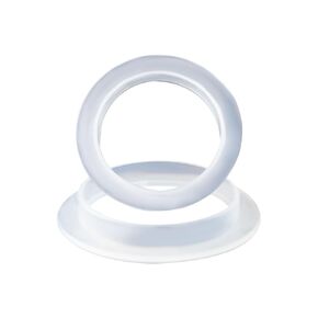 1-1/2 in Flanged Tailpiece Washer 2 pcs Package in White Plastic