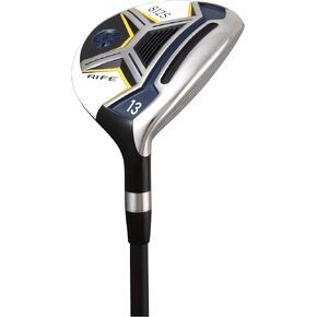 Senior Men's Rife 812s Offset 13 Wood Golf Club, Right Handed Senior Flex with Men's Senior Size Black Pro Velvet Grips