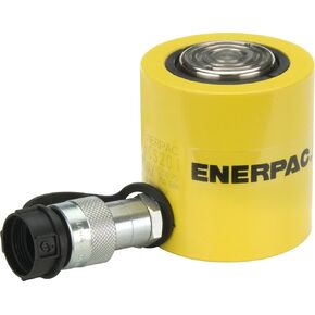 Enerpac RCS-201 Single-Acting Low-Height Hydraulic Cylinder with 20 Ton Capacity, Single Port, 1.75" Stroke Length