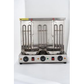 Electric Doner Kebab Machine - Shawarma Machine, Shawarma Vertical Grill, Shawarma Cooker with Double Heating Tube, 11.8" x 18.9", Doner Kebab Machine with 110V - For Home & Restaurant