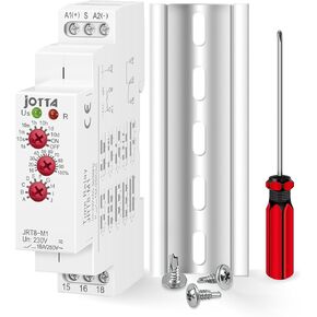JOTTA 16A Multifunction Time Relay with 10 Function Choices JRT8-M1,AC230V