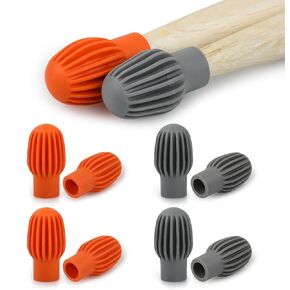 DS. DISTINCTIVE STYLE Drumstick Silent Tips 8 Pieces Silicone Drum Mute Dampener Replacement Rubber Practice Percussion Tips for Mute Clacking Sound