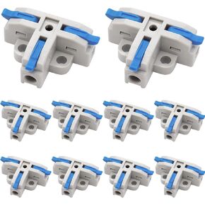 10 قطعة موصلات الأسلاك T نوع رافعة موصلات المكسرات المدمجة مضمنة بعقب محطة كتلة موصلات T3-BU-10PCS in Kuwait