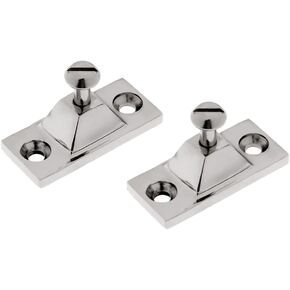 2Pcs Marine Stainless Steel Boat Deck Hinges Side Mount ，Bimini Top Fitting Hardware for Marine Canopy Tops