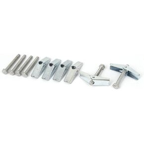 uxcell M6 Thread Spring Wing Toggle Hollow Plasterboard Wall Anchor Bolts 6 Pcs