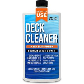 Boat Non Skid Cleaner Deck Cleaner for Boat Wash Soap Marine Grade Fiberglass Aluminum Boat Cleaner to Clean Anti Stick Surface, Plastic, Vinyl, Composite Floor & Hull Sealant Cleaning Supplies Boats