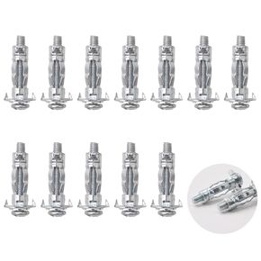 Wall Anchor, 20 Pcs M4×21 Heavy Duty Zinc Plated Steel Molly Bolt Hollow Drive Wall Anchor Screws for Drywall Sheetrock
