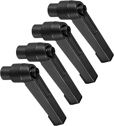 Clamping Lever Handles, M6 Female Thread 45mm Lever, Adjustable Quick Release Locking Rotating Knobs Black - (Applications: for Lathe Machinery), 4-Pieces in Saudi Arabia