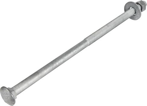 1/2" x 8" (25 pack) Galvanized Carriage Bolt Kit, Hot Dip Galvanized for Exterior Use by Makers Bolt in Saudi Arabia
