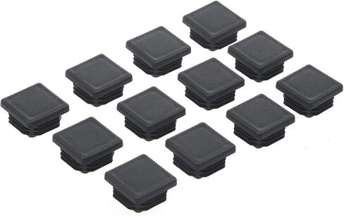 غطاء نهاية أنبوب مربع 3/4 بوصة، 12 عبوة من المكونات البلاستيكية 3/4 بوصة × 3/4 بوصة، سدادات إدراج غطاء انزلاقي لكرسي الأثاث المتين، أغطية نهاية رائعة لأنبوب الأنابيب، عمود المبارزة، معدات اللياقة البدنية والمزيد in Kuwait