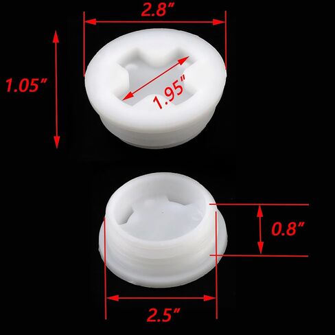 2" Bung Caps with Gasket Poly Buttress Drum Bung Hole Cap 4pcs Fine Thread Barrel Caps for 55 Gallon Barrel Plastic Drum in Saudi Arabia